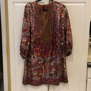 Nicole Miller Collection Silk Boho Dress